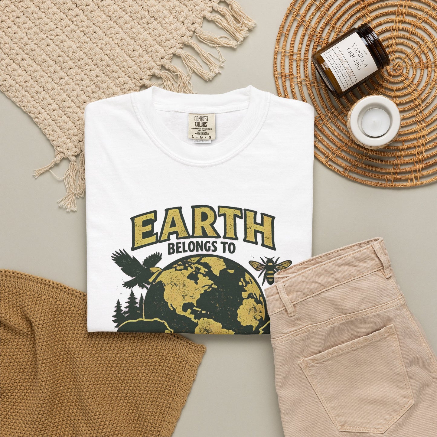 Earth Belongs to Everyone Earth Day Tee | Conservation Art Shirt | Wildlife Gift