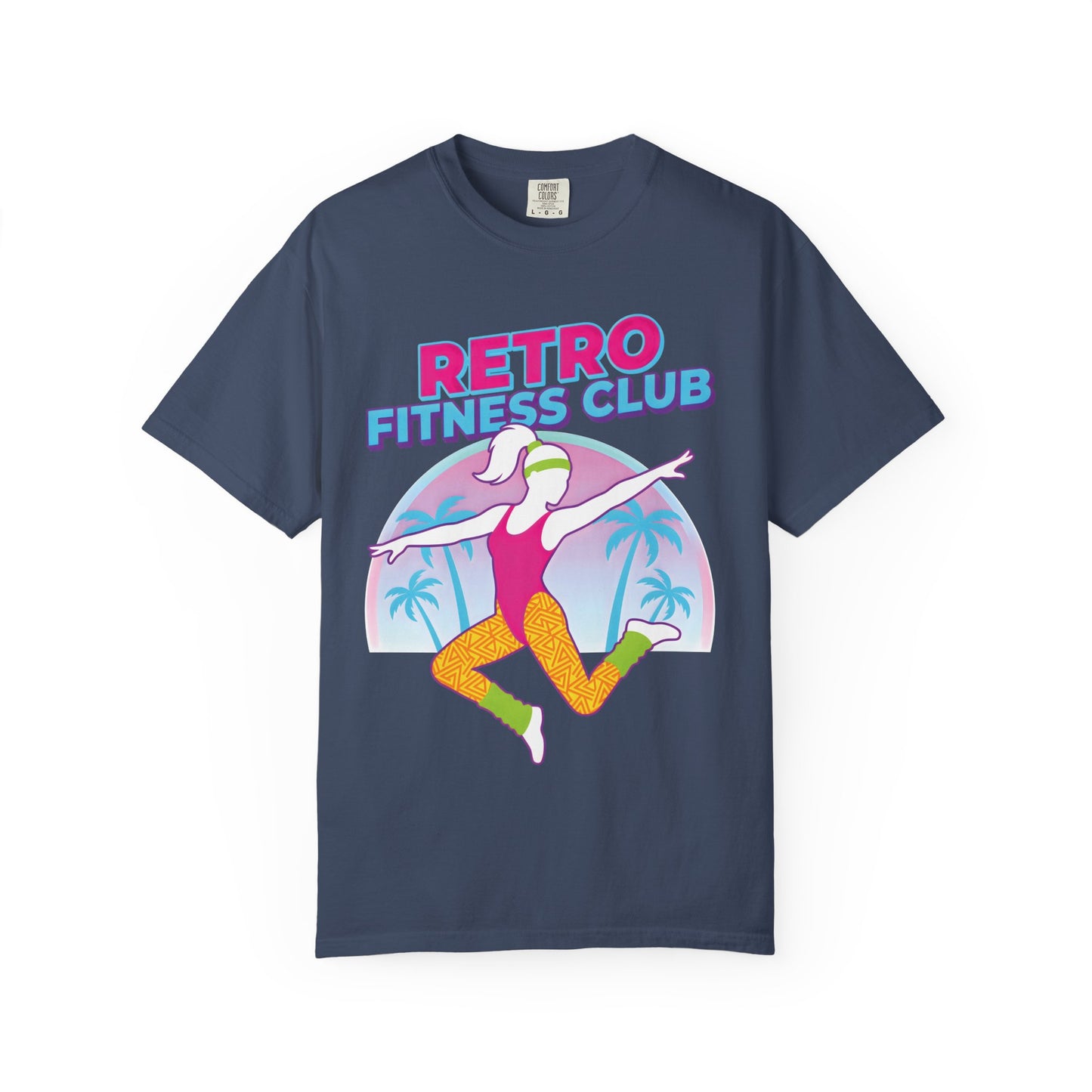 Retro Fitness Club 80s Aerobics Graphic Tee | Vintage Gym Shirt Women