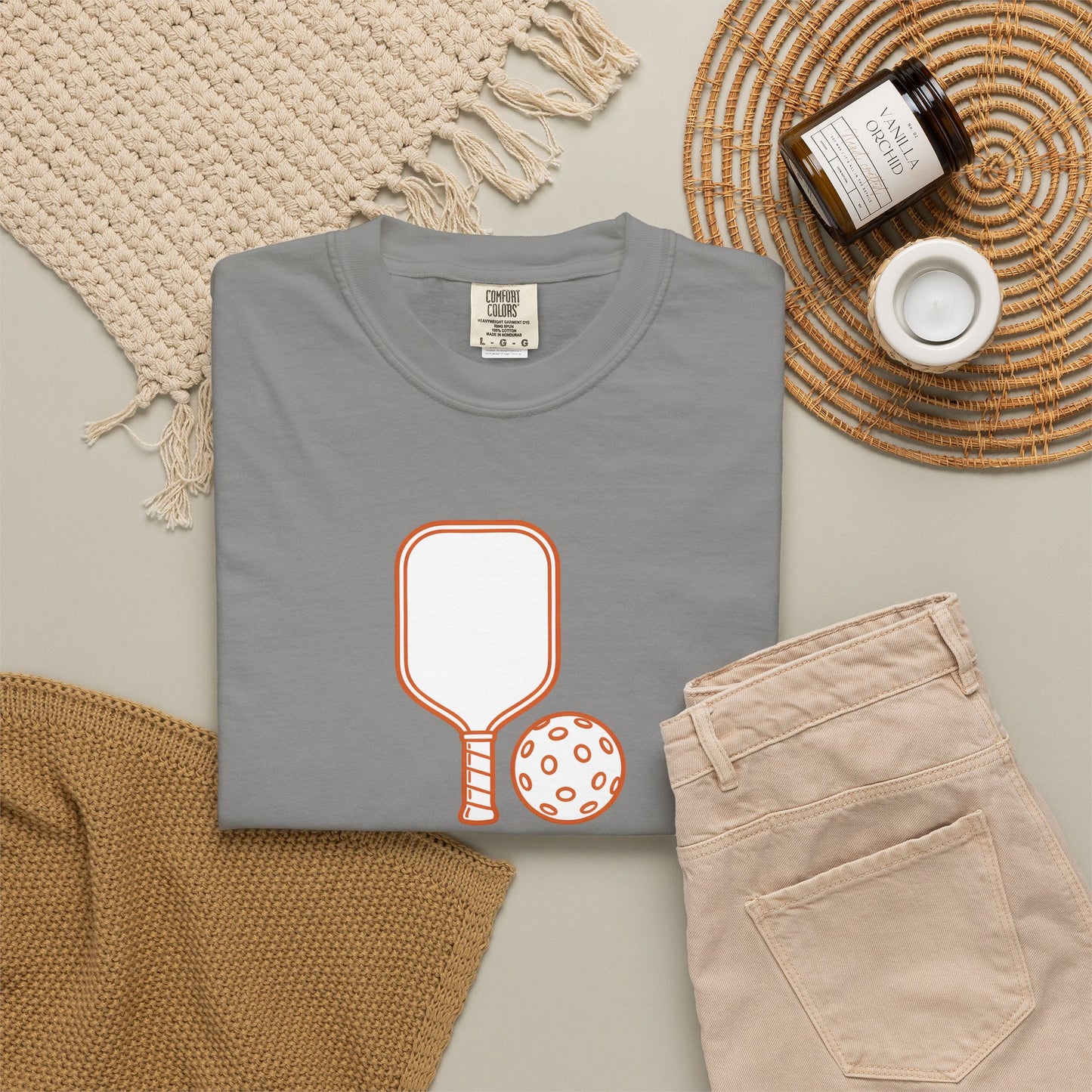 Pickleball Paddle And Ball Icon Tee Minimalist Pickler Unisex T-Shirt