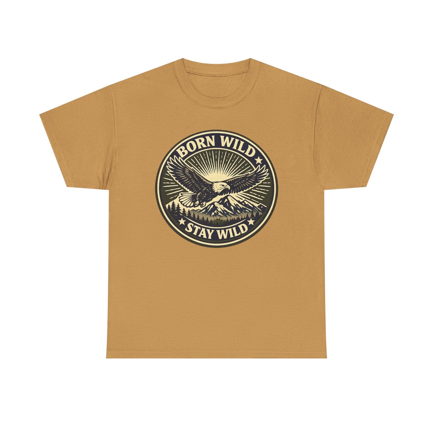 Eagle Ranger Patch Graphic Tee | Mid-Century Outdoor Shirt | Born Wild Stay Wild Unisex