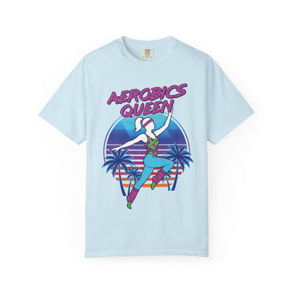 Aerobics Queen Retro 80s Dance Graphic Tee | Vintage Workout Shirt Women