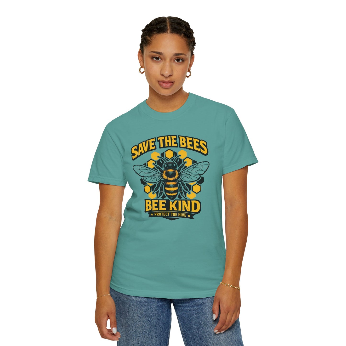 Save the Bees Graphic Tee | Bee Kind Conservation Shirt | Earth Day Gift | Nature Tee
