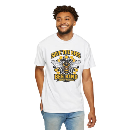Save the Bees Graphic Tee | Bee Kind Conservation Shirt | Earth Day Gift | Nature Tee