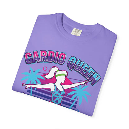 Cardio Queen Retro 80s Aerobics Graphic Tee | Vintage Workout Shirt Women