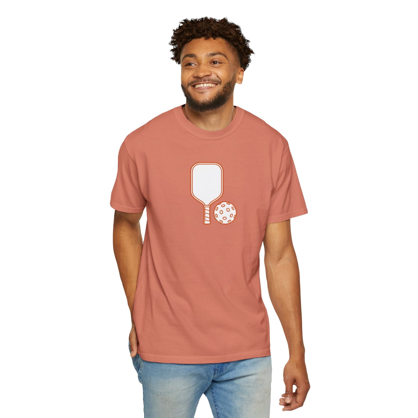 Pickleball Paddle And Ball Icon Tee Minimalist Pickler Unisex T-Shirt