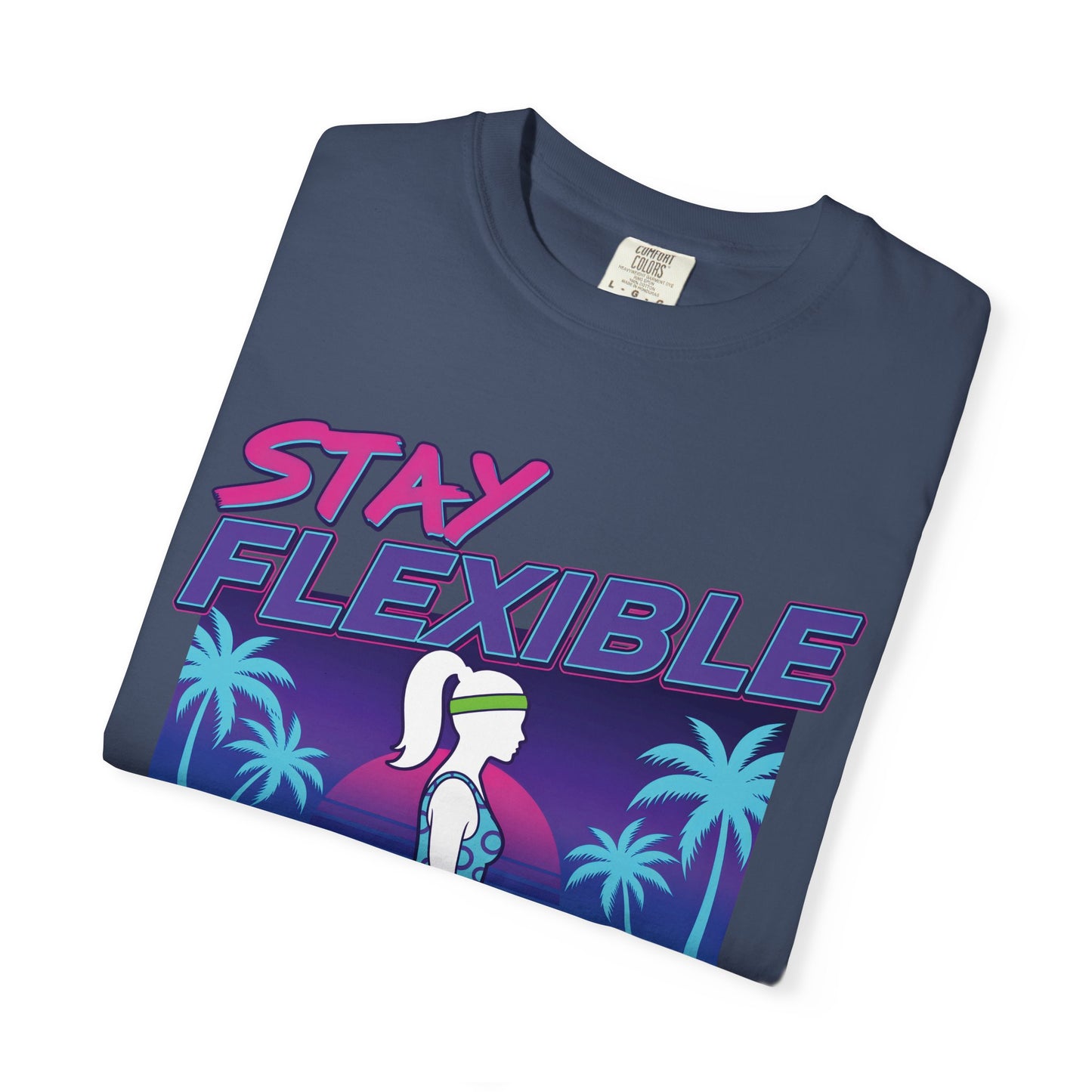 Stay Flexible Retro 80s Splits Aerobics Tee | Vintage Gym Shirt Women