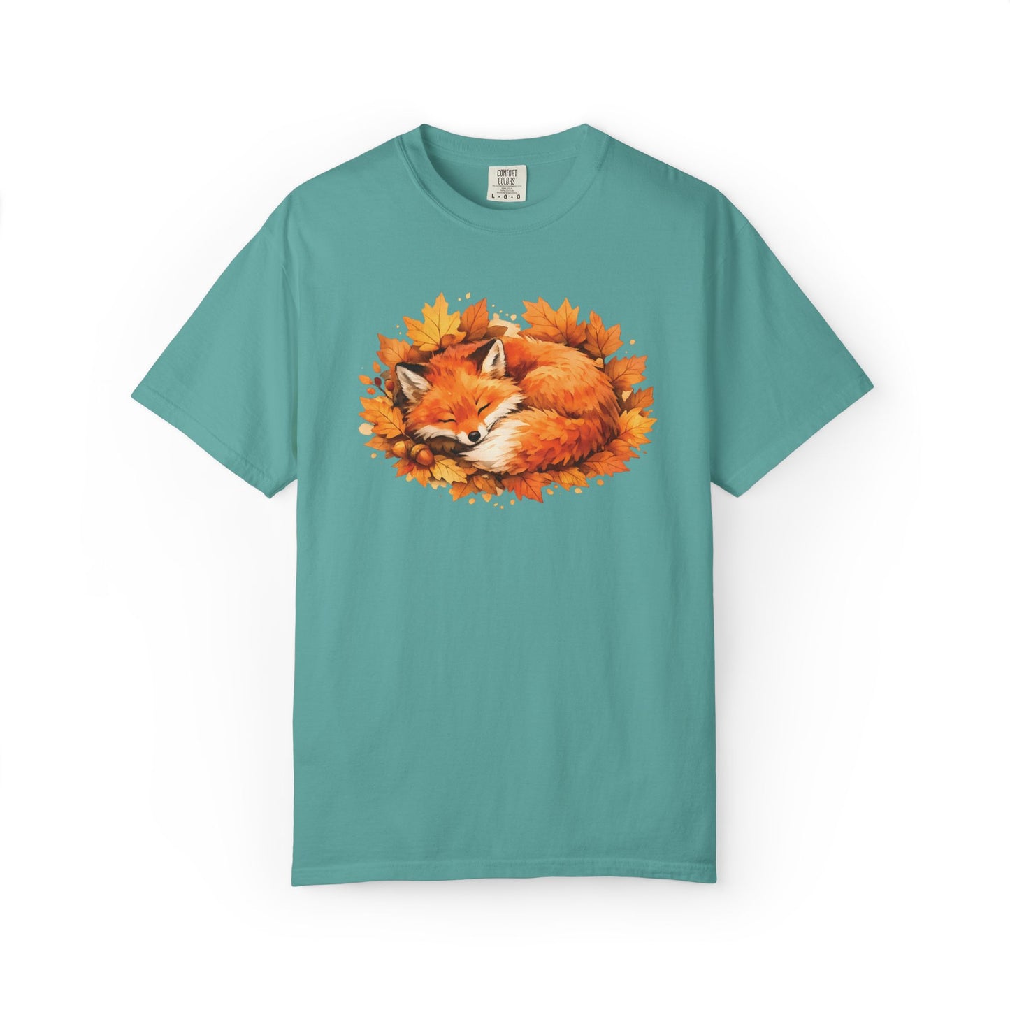 Sleeping Fox Watercolor Graphic Tee | Cozy Woodland Animal Shirt | Nature Lover Gift