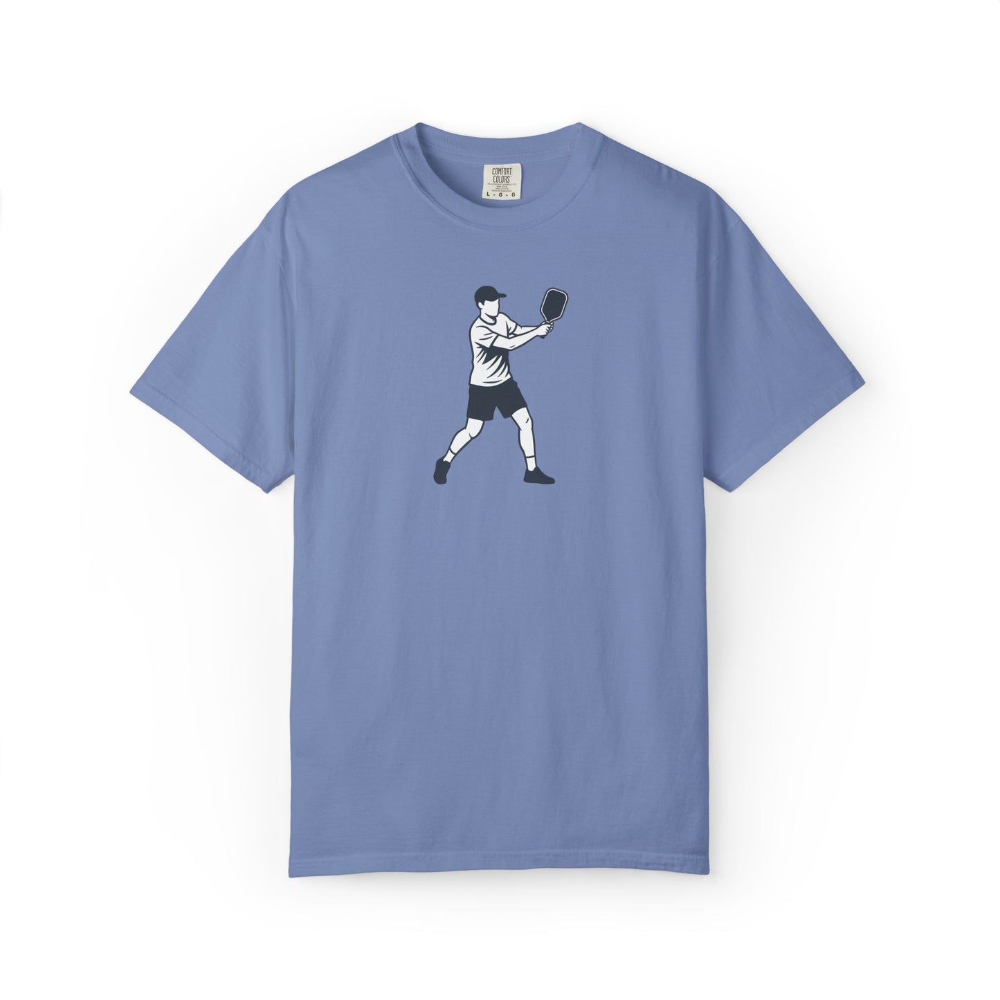 Pickleball Player Silhouette Tee Pickler Minimalist Men's Graphic Shirt