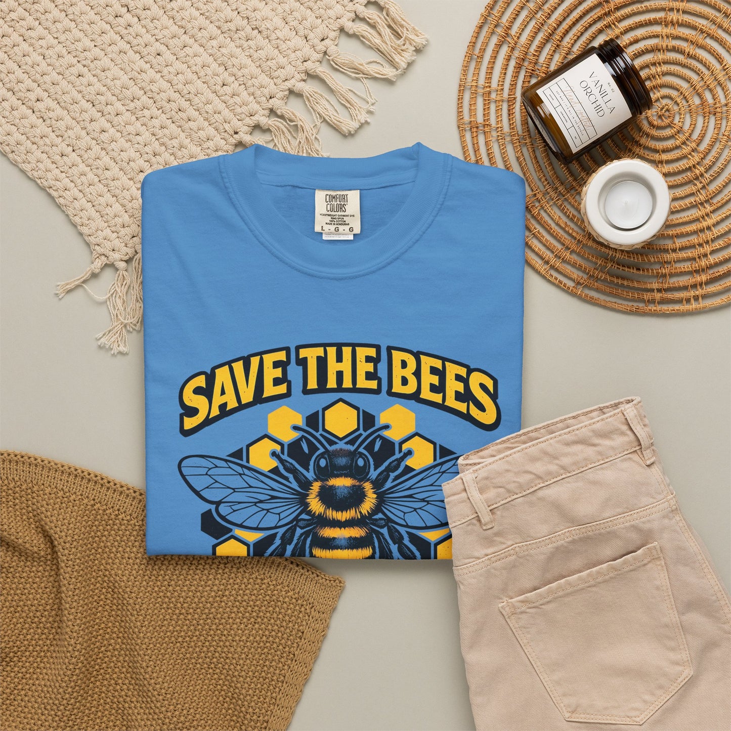 Save the Bees Graphic Tee | Bee Kind Conservation Shirt | Earth Day Gift | Nature Tee