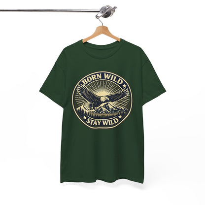 Eagle Ranger Patch Graphic Tee | Mid-Century Outdoor Shirt | Born Wild Stay Wild Unisex