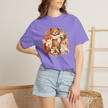 Woodland Friends Watercolor Tee | Forest Animal Gift Shirt | Wildlife Art | Nature Lover