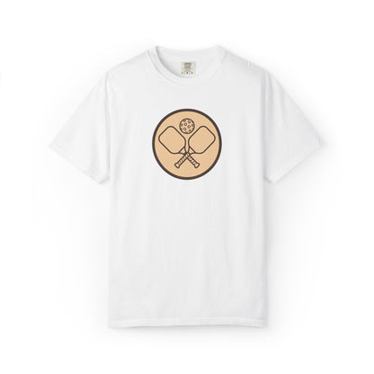 Vintage Pickleball Badge Tee Pickler Crest Minimalist Unisex Shirt