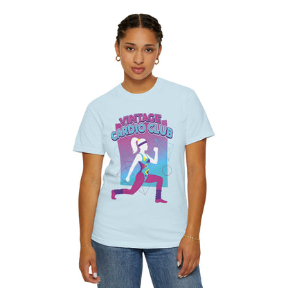 Vintage Cardio Club Retro 80s Lunge Graphic Tee | Workout Shirt Women