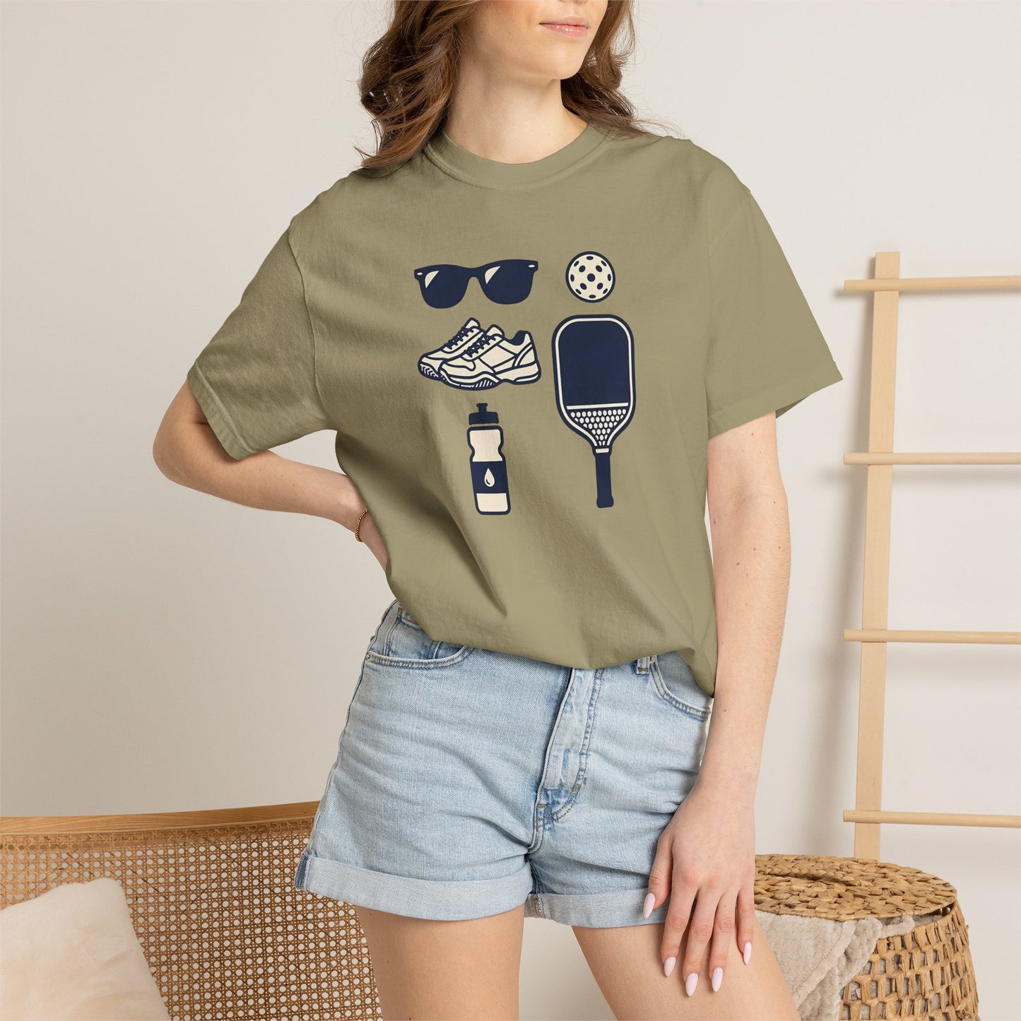 Pickleball Essentials Icon Tee Minimalist Pickler Sport Unisex Graphic Shirt