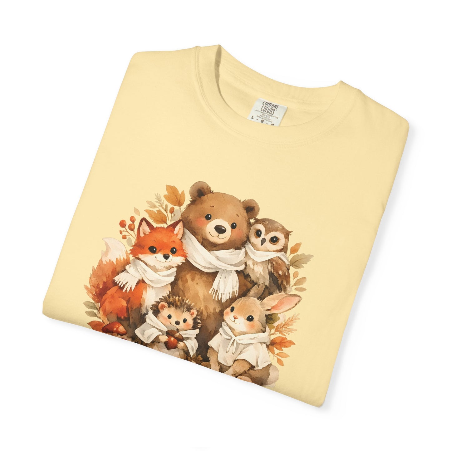 Woodland Friends Watercolor Tee | Forest Animal Gift Shirt | Wildlife Art | Nature Lover