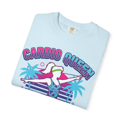 Cardio Queen Retro 80s Aerobics Graphic Tee | Vintage Workout Shirt Women