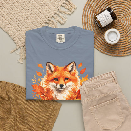Watercolor Fox Graphic Tee | Autumn Wildlife Art Shirt | Nature Lover Gift | Unisex