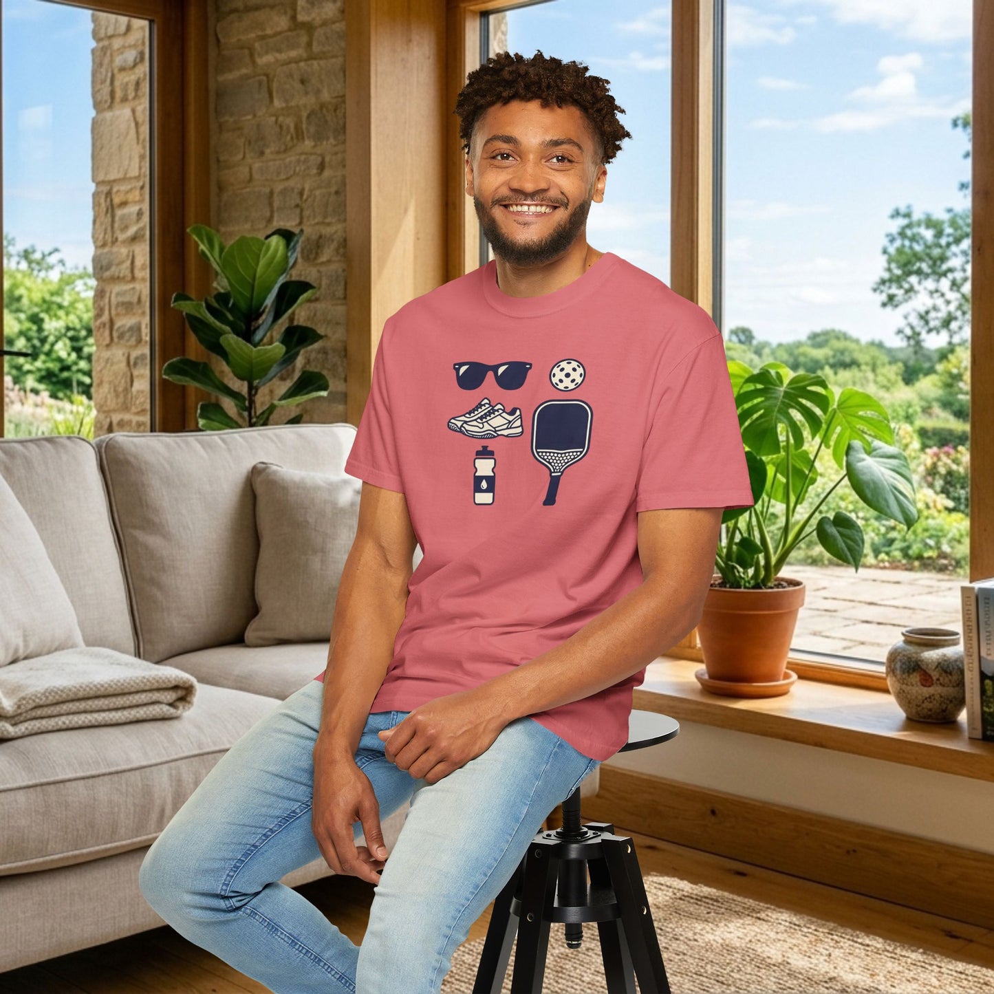 Pickleball Essentials Icon Tee Minimalist Pickler Sport Unisex Graphic Shirt
