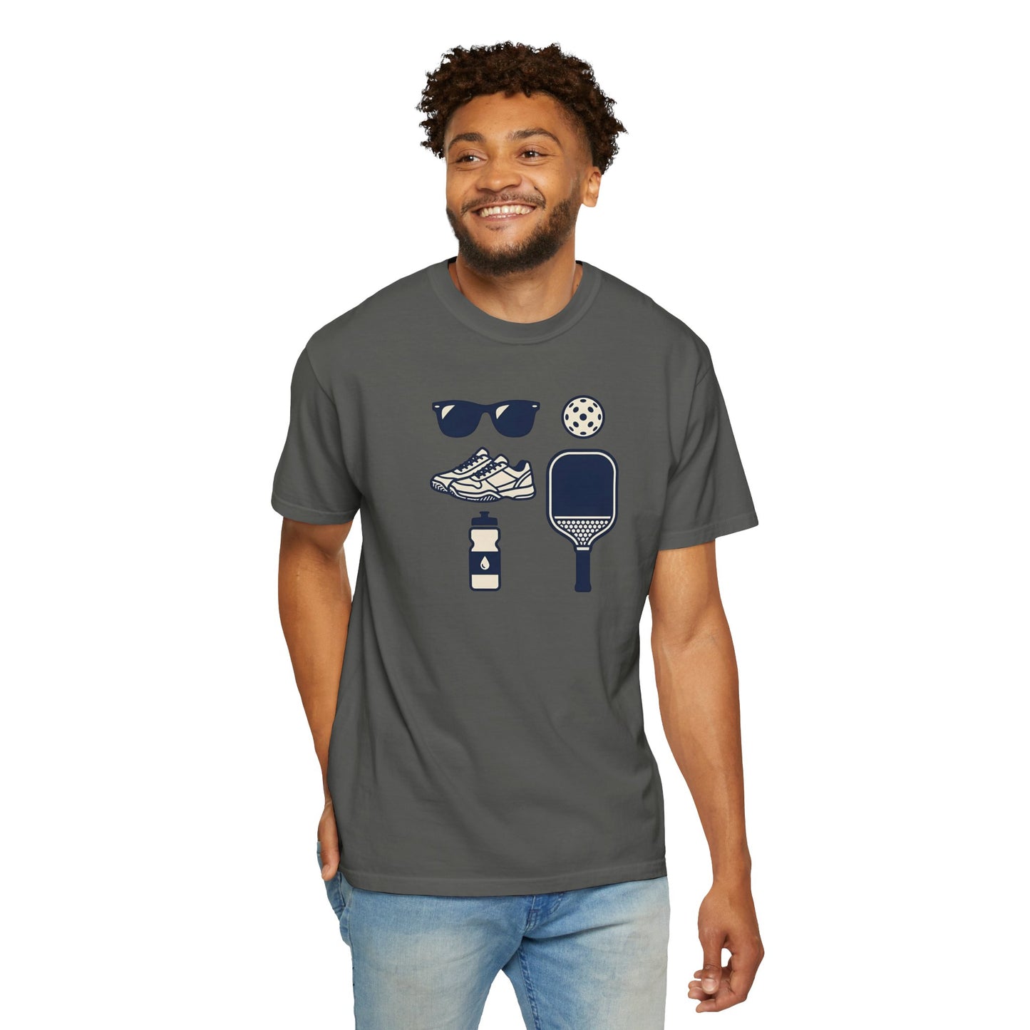 Pickleball Essentials Icon Tee Minimalist Pickler Sport Unisex Graphic Shirt