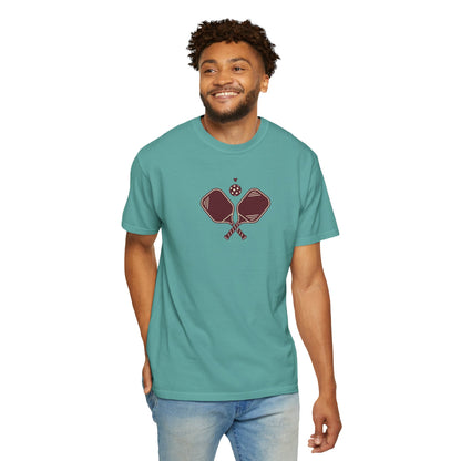 Pickleball Heart Icon Tee Pickler Love Minimalist Graphic Unisex Shirt