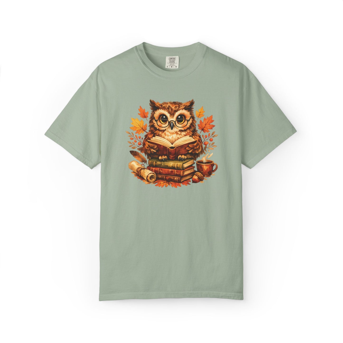 Wise Owl Watercolor Humor Tee | Book Lover Nature Shirt | Whimsical Wildlife Gift