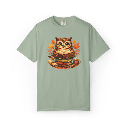 Wise Owl Watercolor Humor Tee | Book Lover Nature Shirt | Whimsical Wildlife Gift