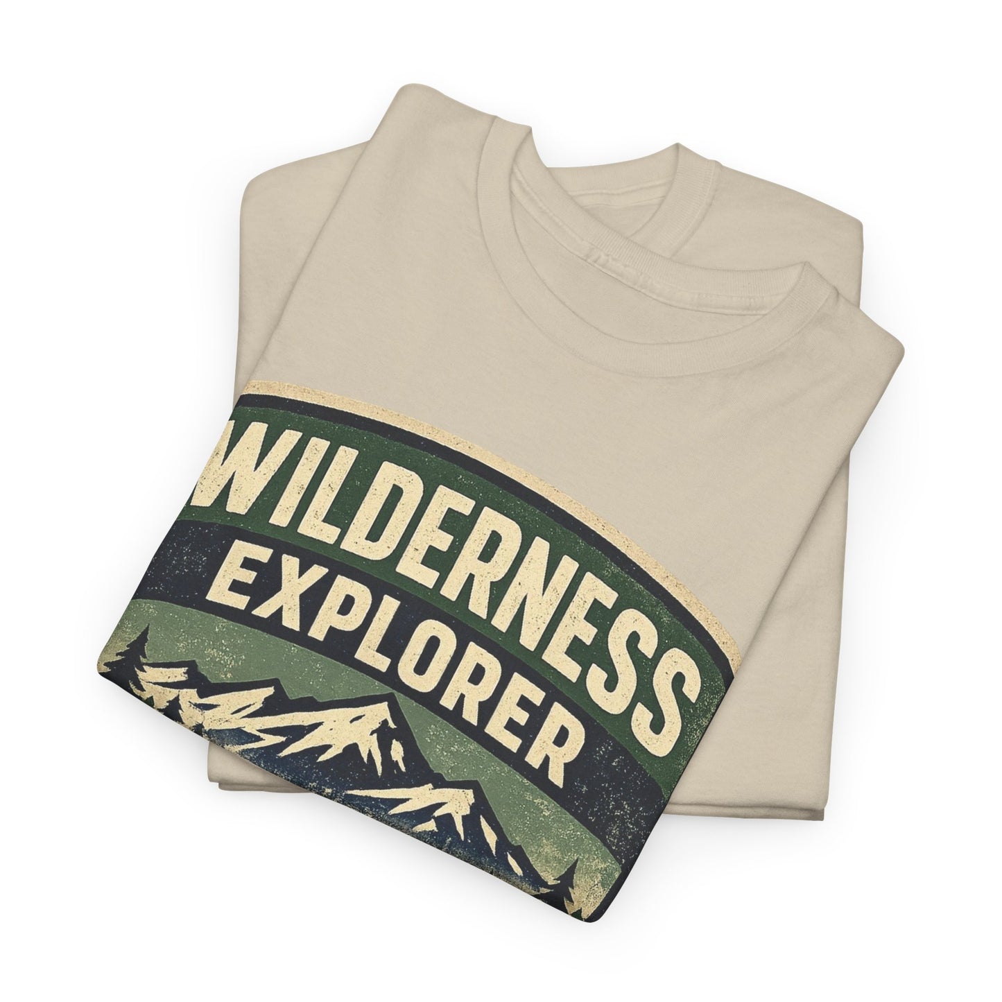 Wilderness Explorer Shield badge Tee | Retro Outdoor Adventure design | Hiking
