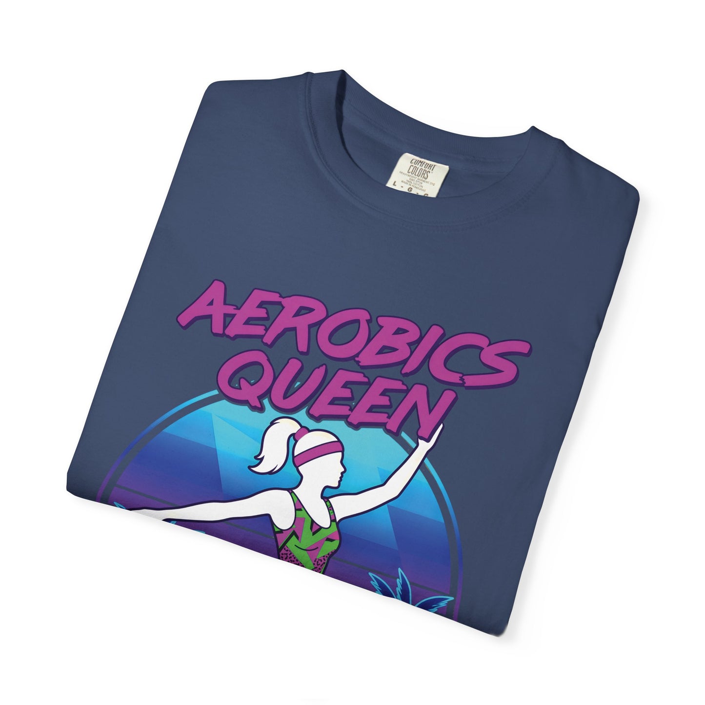 Aerobics Queen Retro 80s Dance Graphic Tee | Vintage Workout Shirt Women