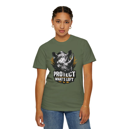 Black Rhino Conservation Tee | Protect What's Left | Endangered Species Shirt | Unisex