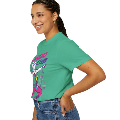 Cardio Club Retro 80s Grid Aerobics Graphic Tee | Vintage Gym Shirt Women