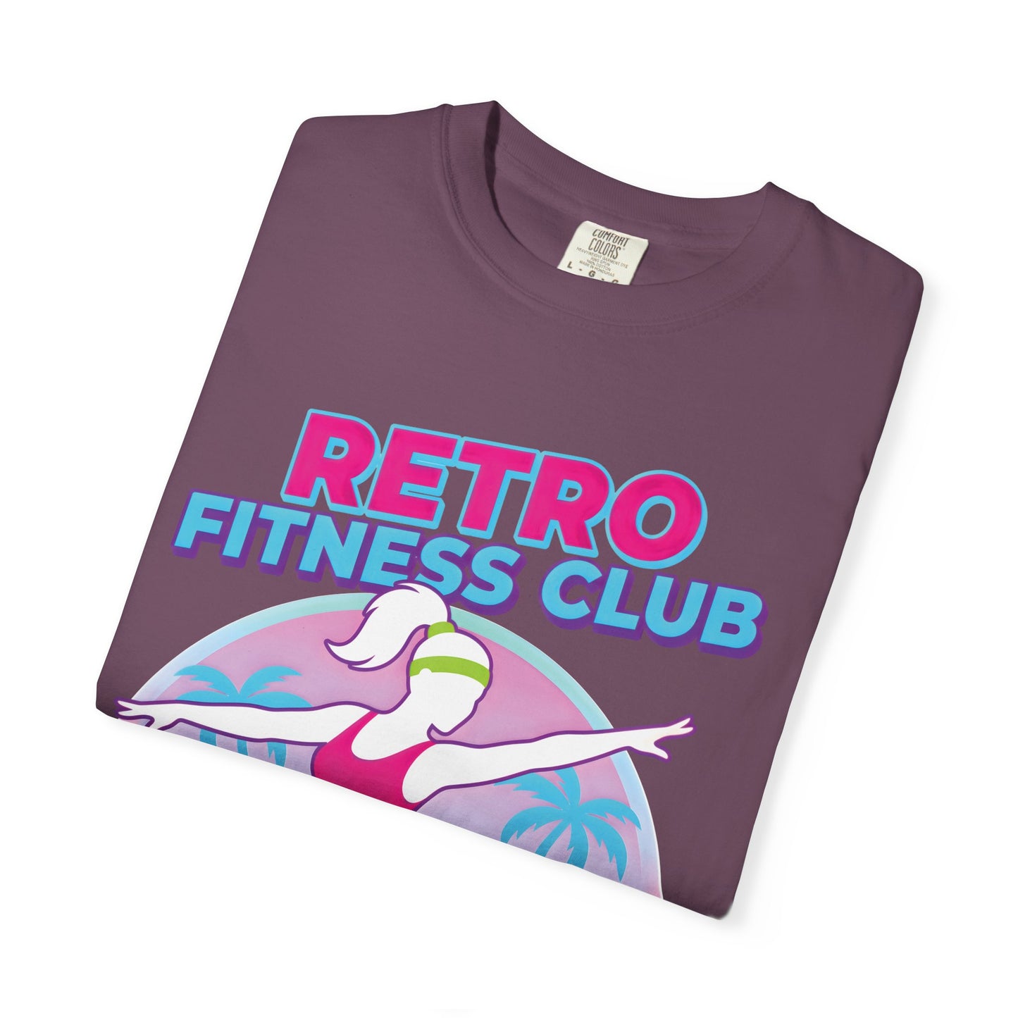 Retro Fitness Club 80s Aerobics Graphic Tee | Vintage Gym Shirt Women