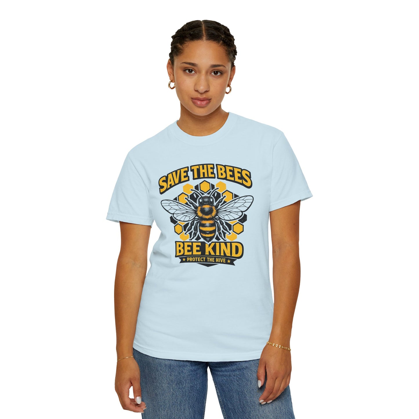 Save the Bees Graphic Tee | Bee Kind Conservation Shirt | Earth Day Gift | Nature Tee