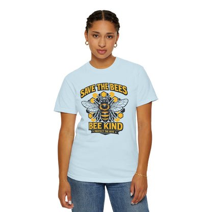 Save the Bees Graphic Tee | Bee Kind Conservation Shirt | Earth Day Gift | Nature Tee