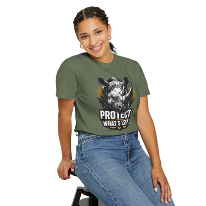 Black Rhino Conservation Tee | Protect What's Left | Endangered Species Shirt | Unisex
