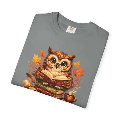 Wise Owl Watercolor Humor Tee | Book Lover Nature Shirt | Whimsical Wildlife Gift