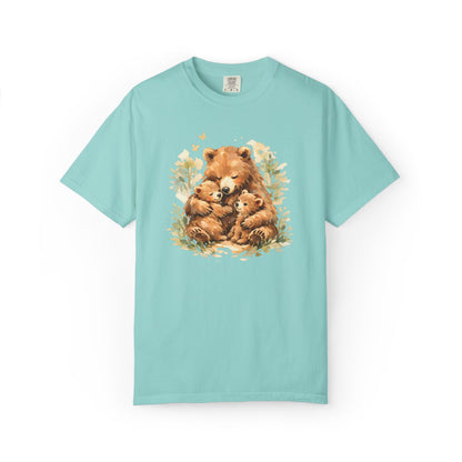 Mother Bear and Cubs Watercolor Tee | Wildlife Art Shirt | Mother Nature Gift | Unisex