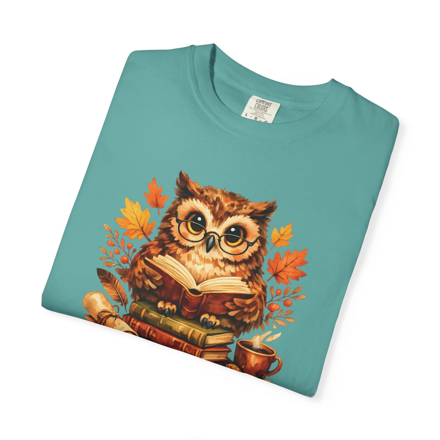 Wise Owl Watercolor Humor Tee | Book Lover Nature Shirt | Whimsical Wildlife Gift