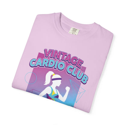Vintage Cardio Club Retro 80s Lunge Graphic Tee | Workout Shirt Women
