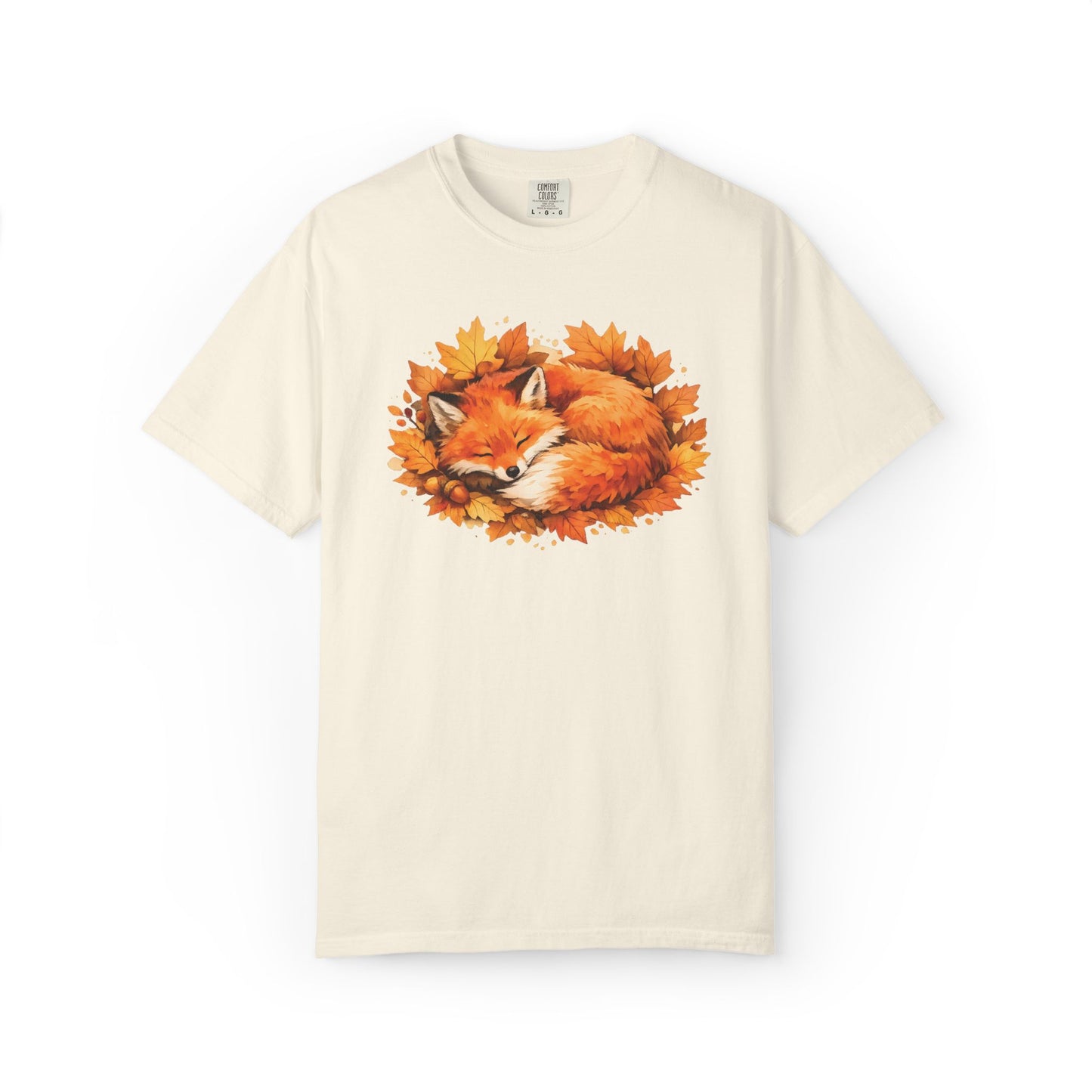 Sleeping Fox Watercolor Graphic Tee | Cozy Woodland Animal Shirt | Nature Lover Gift