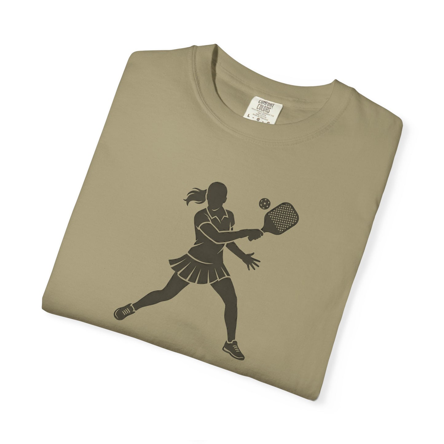 Pickleball Female Silhouette Icon Tee Minimalist Pickler Graphic Women T-Shirt