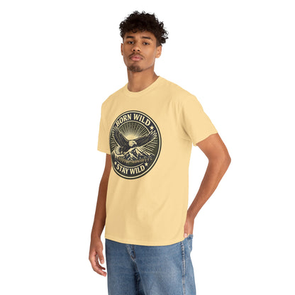 Eagle Ranger Patch Graphic Tee | Mid-Century Outdoor Shirt | Born Wild Stay Wild Unisex