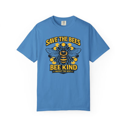 Save the Bees Graphic Tee | Bee Kind Conservation Shirt | Earth Day Gift | Nature Tee