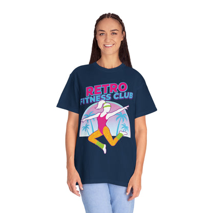 Retro Fitness Club 80s Aerobics Graphic Tee | Vintage Gym Shirt Women