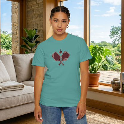 Pickleball Heart Icon Tee Pickler Love Minimalist Graphic Unisex Shirt