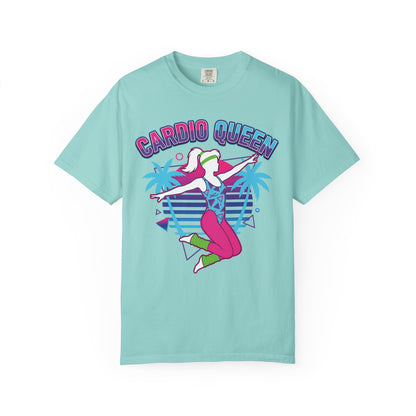 Cardio Queen Retro 80s Aerobics Graphic Tee | Vintage Workout Shirt Women