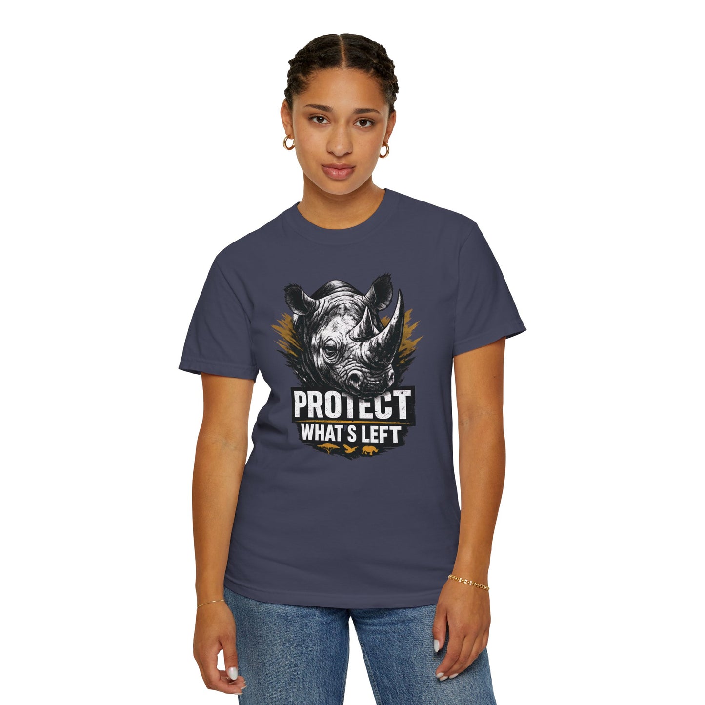 Black Rhino Conservation Tee | Protect What's Left | Endangered Species Shirt | Unisex
