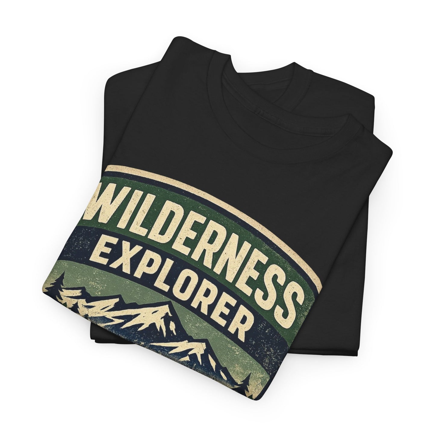 Wilderness Explorer Shield badge Tee | Retro Outdoor Adventure design | Hiking