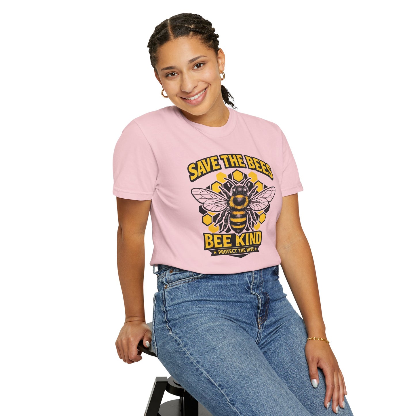 Save the Bees Graphic Tee | Bee Kind Conservation Shirt | Earth Day Gift | Nature Tee