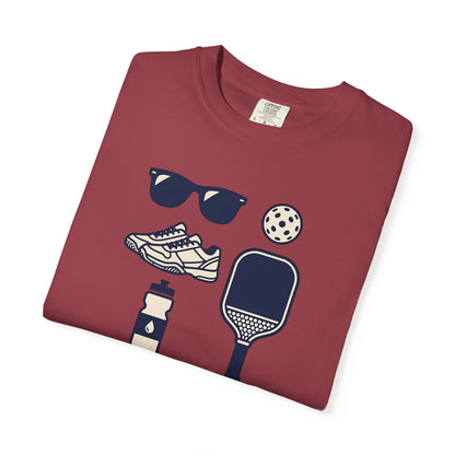 Pickleball Essentials Icon Tee Minimalist Pickler Sport Unisex Graphic Shirt