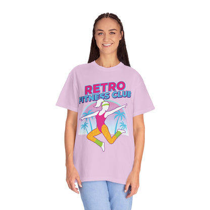Retro Fitness Club 80s Aerobics Graphic Tee | Vintage Gym Shirt Women